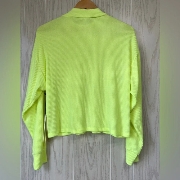 June & Hudson Fluorescent Long Sleeve Shirt Size S NWT - Picture 3 of 4